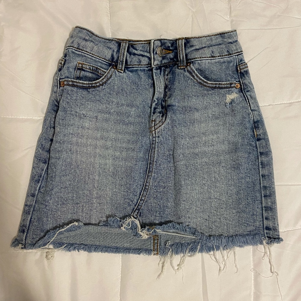 wild fable jean skirt